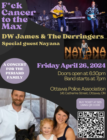 Event F*ck Cancer to the Max - DW James & The Derringers with special guest Nayana